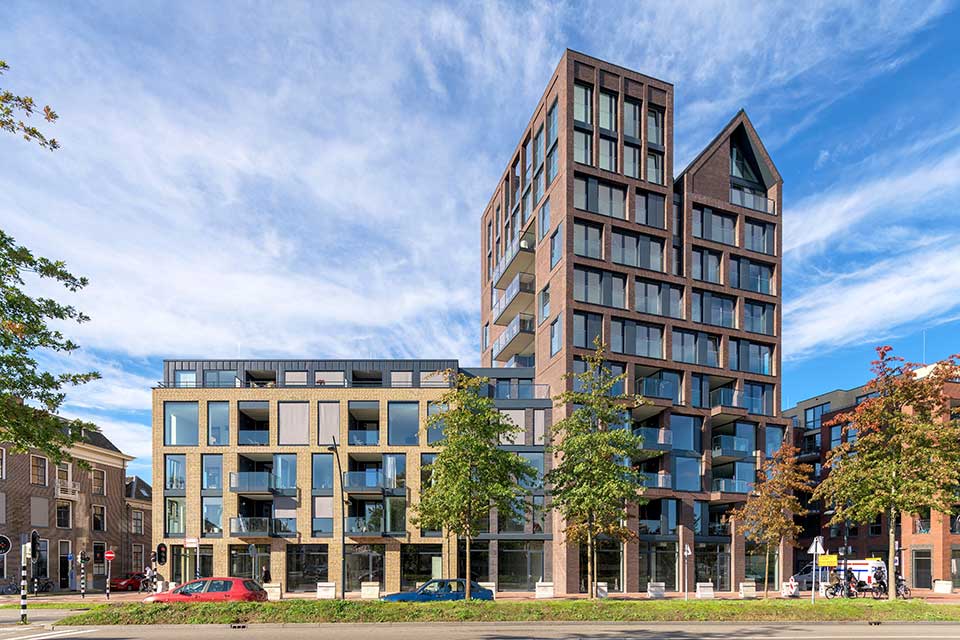 Kop van Hoog in Zwolle: historische bebouwing in moderne vorm